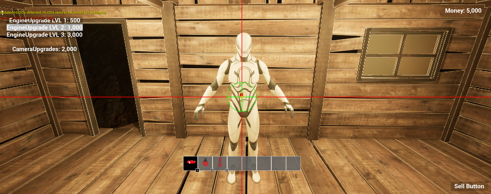 Ship upgrades UI